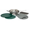 Stanley Adventure Stainless Fry Pan Camp Cook Set 9 Piece Camping Cookware Mess Kit with Stainless Pan Cooking Utensils and Dishes