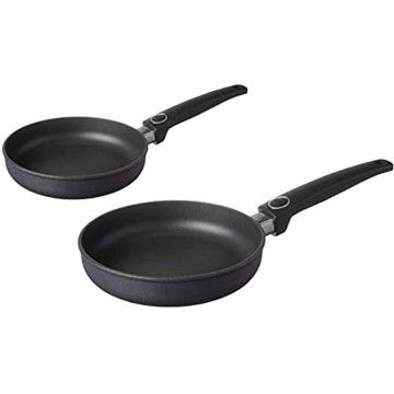 Woll Plus Diamond Lite Diamond Reinforced Nonstick Scratch Resistant Cast Aluminum Fry Pan 8-inch and 9.5-Inch One of Each 2 Pcs Set