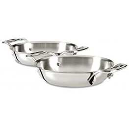 All-Clad E849B264 Stainless Steel Gratins Silver Set of Two