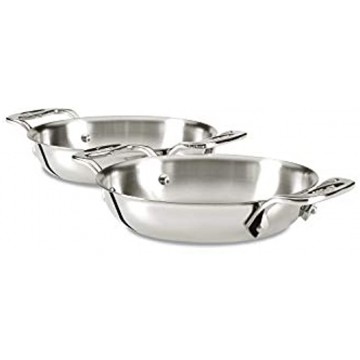 All-Clad E849B264 Stainless Steel Gratins Silver Set of Two