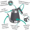 Coffee Gator Gooseneck Kettle 52 oz Pour Over Coffee Kettle for All Stovetops w Precision Drip Spout & Integrated Thermometer