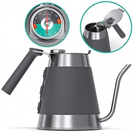 Coffee Gator Gooseneck Kettle 52 oz Pour Over Coffee Kettle for All Stovetops w  Precision Drip Spout & Integrated Thermometer
