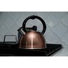 Copco Stainless Steel 2.1 Quart Whistling Tea Kettle Glossy Copper Finish