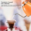 Gooseneck Kettle Stainless Steel Pour Over Coffee & Tea Kettle with Thermometer for Exact Temperature Kitchen Appliances & Dorm EssentialsOrange