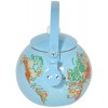 HOME-X Globe Map Whistling Tea Kettle Cute Fruit Teapot Kitchen Accessories Decor