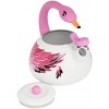 HOME-X Pink Flamingo Whistling Tea Kettle Animal Teapot Kitchen Accessories and Décor