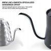 KYERLISH Pour Over Kettle with Thermometer Stainless Steel Gooseneck Kettle Drip Coffee Kettle Gooseneck Tea Kettle（600ml 20oz）