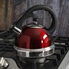 Mr Coffee Claredale Stainless Steel Whistling Tea Kettle 2.2 Quarts Red