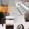 Pour Over Coffee Kettle with Thermometer for Exact Temperature 40 fl oz Premium Stainless Steel Gooseneck Tea Kettle for Drip Coffee French Press and Tea Works on Stove and Any Heat Source