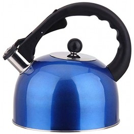 Stovetop Whistling Tea Kettle 3 Liter 3-Quart Classic Teapot Induction Compatible-Blue 2409
