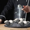 Aybloom Tortilla Pan Set 6pcs Non-Stick Carbon Steel Taco Salad Bowl Makers Tortilla Shell Pans Black