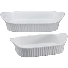 CorningWare 1115855 Baking Dish Set 2 Pieces White