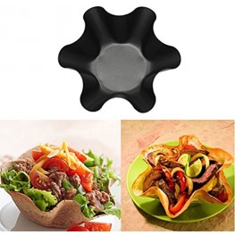 ompait 6.50 inch Tortilla Maker Non-Stick Tortilla Shell Pans Taco Salad Bowl 4pcs Carbon Steel Baking Pans
