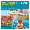 Pyrex Deep Baking Dish Set 6-Piece BPA-Free Lids