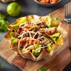 Worldity 8 Packs 8.26INCH Tortilla Pan Maker Non-Stick Carbon Steel Tortilla Pan Maker Molds Large Taco Salad Bowl Makers with a Silicon Basting Brush for Frying Grilled Tortillas