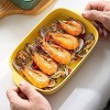 Baking Dish Casserole Baking Dishes Set for the Oven Porcelain Bakeware for Kitchen Dinner 9 x 5.3 Inch Baking Pans Yellow