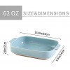 Baking Dishes Rectangular Bakeware Set Ceramic Baking Pan Lasagna Pans for Cooking Kitchen Cake Dinner Banquet and Daily Use 13.8 x 9.5 Inches