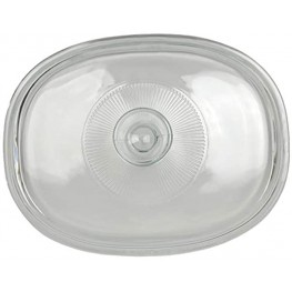 Corningware F-12C 1.5 Quart Oval Glass Lid for 1.5 Quart French White Oval Bakeware Dish Without Handles Dish Sold Separately