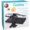 Krumkake Baker By Cucina Pro 100% Non Stick Makes Two Krumkake Pizzelle-Like Cookies Great for Cannoli Filling & Cones