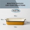 LIFVER Baking Dish 15 Large Lasagna Pan Deep Baking Dishes for Oven Casserole Dish for Cooking Cake Rectangular Bakeware with Handle,Ceramic,120 OZ 3.8 Quart