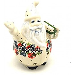 Polish Pottery Jolly Santa Figurine Christmas Pageant