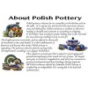 Polish Pottery Rectangular Baker 10-inch Sprouting Tulips made by Ceramika Artystyczna