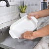 Porcelain Bakeware baking pans for Cooking Ceramic Rectangular baking dish Lasagna Pans 9.8 x 5.6 with handle Pack of 2 Navy