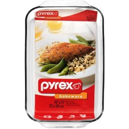 Pyrex Bakeware 4.8 Quart Oblong Baking Dish Clear