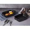 Xiteliy Ceramic Bakeware Set Small Size Baking Dish Lasagna Pans with Casserole Dish Square Pan with Double Handle TL-BKW-7.5'' Black
