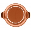 Anolon Vesta Ceramics Casserole Dish Casserole Pan with Lid Round 2.5 Quart Persimmon Orange