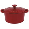 Cuisinart Chef's Classic Enameled Cast Iron 3-Quart Round Covered Casserole Cardinal Red