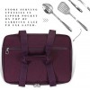 Insulated Casserole Carrying Case for Hot or Cold Food Storage Perfect for Potlucks Parties Picnics and Cookouts; Fits 9” x 13” Baking Dishes; Lasagna Casserole Carrying Case Burgundy