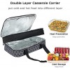 KISLANE Insulated Casserole Carrier and Lasagna Lugger Holds 11 x 15 or 9 x 13 Baking Dish Double Thermal Casserole Carrier for Picnic Potluck Beach Day Trip Camping Black Medallion