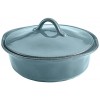 Rachael Ray Cucina Casserole Dish Set with Lid 3 Piece Agave Blue