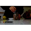 Aozita 20 PACK Glass Mason Jars 12 oz Regular Mouth Canning Jars with Metal Airtight Lids Leak-Proof Colored Lids Chalkboard Labels Marker for Meal Prep Food Storage Canning Preserving
