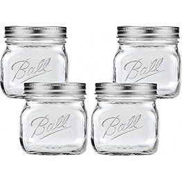 Ball Collection Elite Wide Mount 16Oz Pint Jars Pack of 4