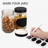 Mason Jars,Glass Jars With Lids 12 oz,Canning Jars For Pickles And Kitchen Storage,Wide Mouth Spice Jars With Black Lids For Honey,Caviar,Herb,Jelly,Jams,Set of 20…
