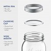 Wide-Mouth Glass Mason Jars 32-Ounce 4-Pack Glass Canning Jars with Silver Metal Airtight Lids and Bands with Chalkboard Labels for Canning Preserving Meal Prep Overnight Oats Jam Jelly,