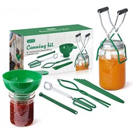 AIEVE Canning Supplies Canning Kit Include Canning Funnel Jar Lifter Jar Wrench Lid Lifter Canning Tongs Bubble Popper Bubble Measurer Bubble Remover Tool for Canning Jars Mason Jars Canning Pot