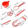 Canning Kits-Canning Tools And Equipment Sets,Include Jar Lifter,Jar Wrench Lid Lifter Canning Tongs Bubble Popper Bubble Measurer Bubble Remover Tool,Canning Kit For BeginnersRed