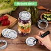 200 Pieces Regular Canning Jar Lids and Rings Set for Ball Kerr Jars Split-type Thick Metal Mason Jar Lids and Rings for Canning,Food Grade Material,100% Fit & Airtight for Regular Mouth Jars