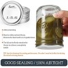 [ 24 Count ] WIDE Mouth Canning Lids UPGRADED Strengthened Structure Never Buckle Split-Type Metal Mason Jar Lids for Ball Kerr Canning Jars- 100% Good Sealing