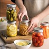 24 Sets Wide Mouth Canning Lids and Rings for Ball Kerr Jars Split-Type Food-Grade Metal Mason Jar Lids and Bands for Canning Storing Pickling-100% Fit & Airtight for Large Mouth Jars-Silver