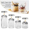 50 PACK Canning Lids and Rings Regular Mouth SGAOFIEE Split Type Lids for Mason Jar Canning Lids Regular Mouth Split-Type Lids Leak Proof Secure 50 Count Lids&Rings-Regular 70mm