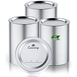Canning Lids Regular Mouth Mason Jar Lids for Canning Reusable Leak Proof Split-type Lids Food Grade Material 100pcs 70mm