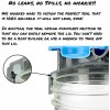County Line Kitchen Mason Jar Flip Cap Lid Durable Airtight Leak-Proof Seal Flip Cap Wide Mouth Blue 2 Pack