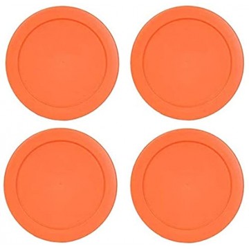 Klareware 2 Cup Round Plastic Food Storage Replacement Lids Covers for Klareware Anchor Hocking and Pyrex Glass Bowls Container not Included Orange 4 Pack