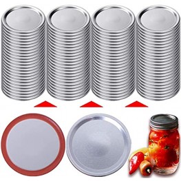 Regular Mouth Canning Lids 100-Count Canning Lids for Mason Jars Leak Proof Split-Type Jar Lids 2.68 Inches