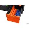 NERF Elite Blaster Rack Storage for up to Six Blasters Including Shelving and Drawers Accessories Orange and Black Exclusive