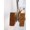 Cooks Standard NC-00269 Standard Single Bar 36-Inch Ceiling Mounted Wooden Pot Rack Brown